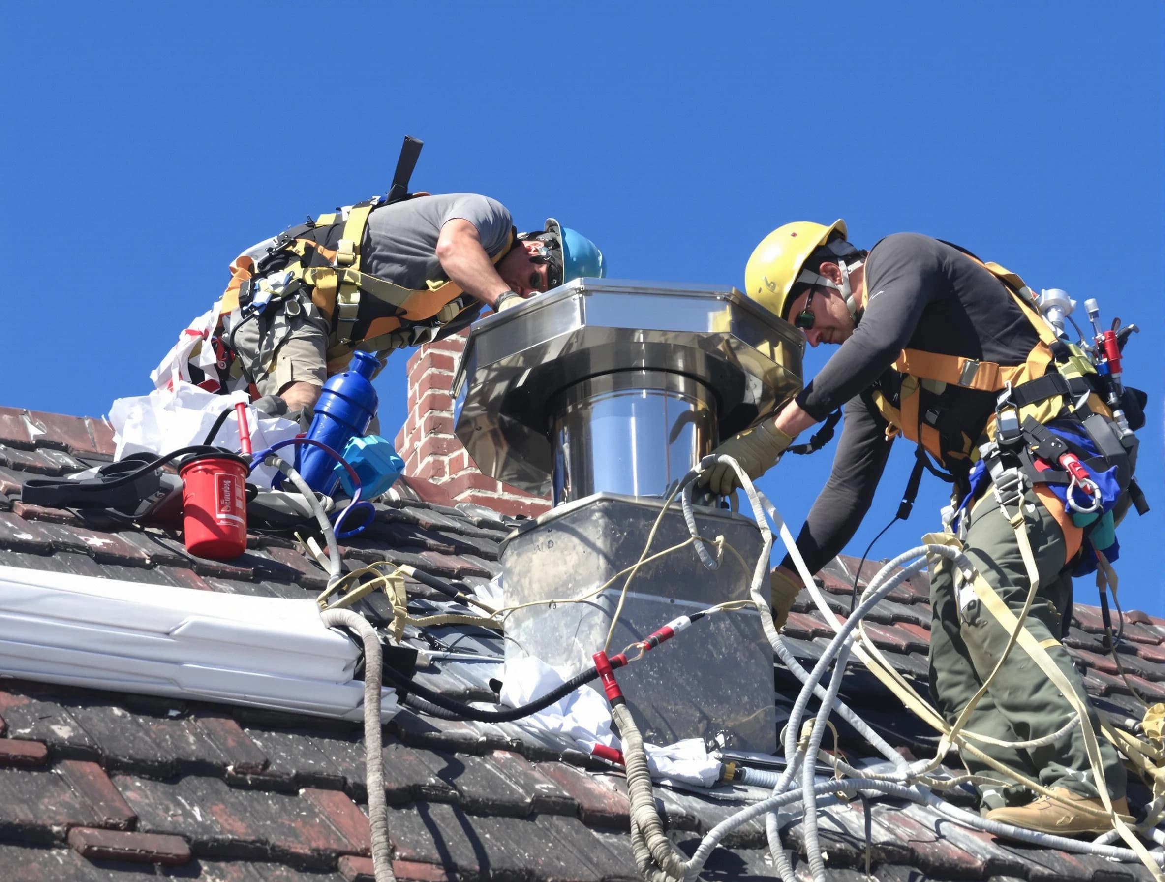 Protective chimney cap installed by Carefree Chimney Sweep in Carefree, AZ