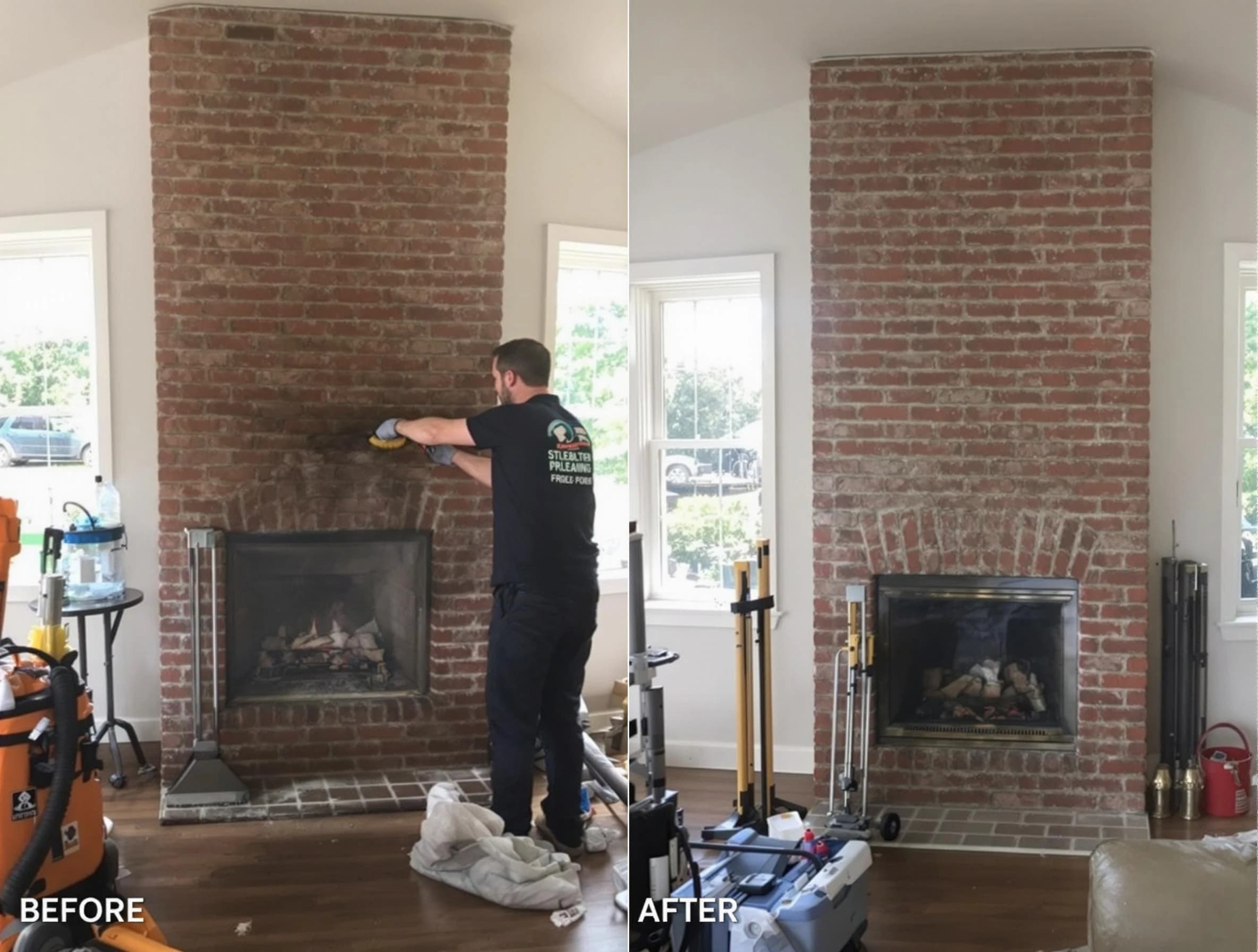 Finished chimney sweeping service by Carefree Chimney Sweep in Carefree, AZ
