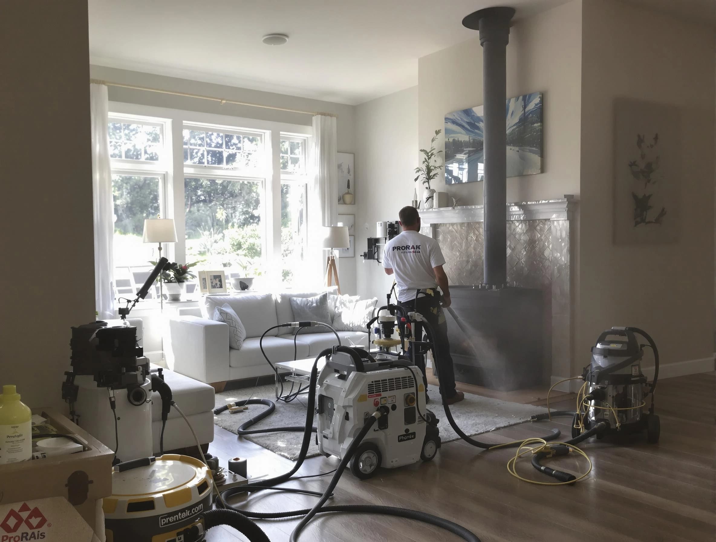Soot removal service by Carefree Chimney Sweep for a fireplace in Carefree, AZ