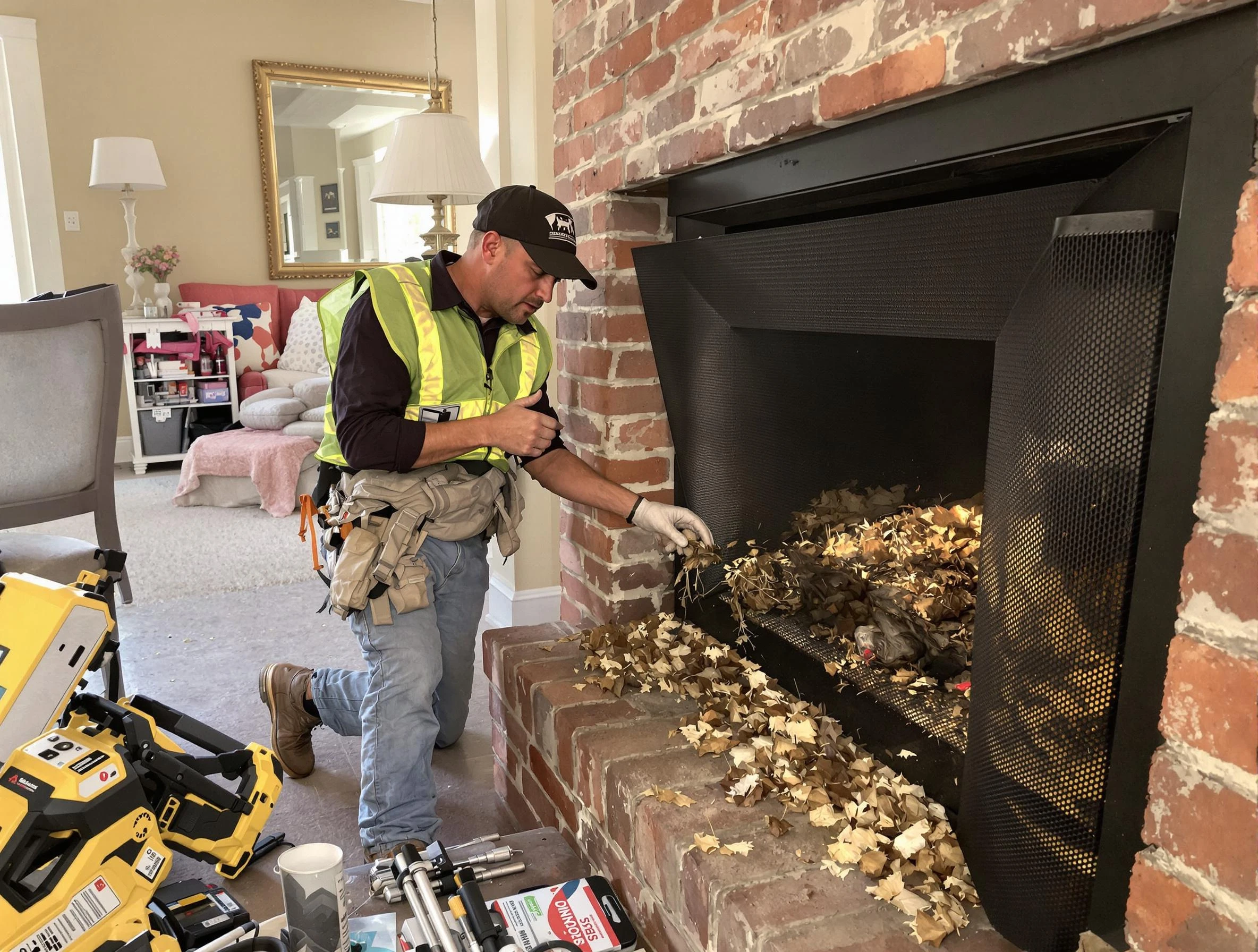 Safe screening installation by Carefree Chimney Sweep in Carefree, AZ