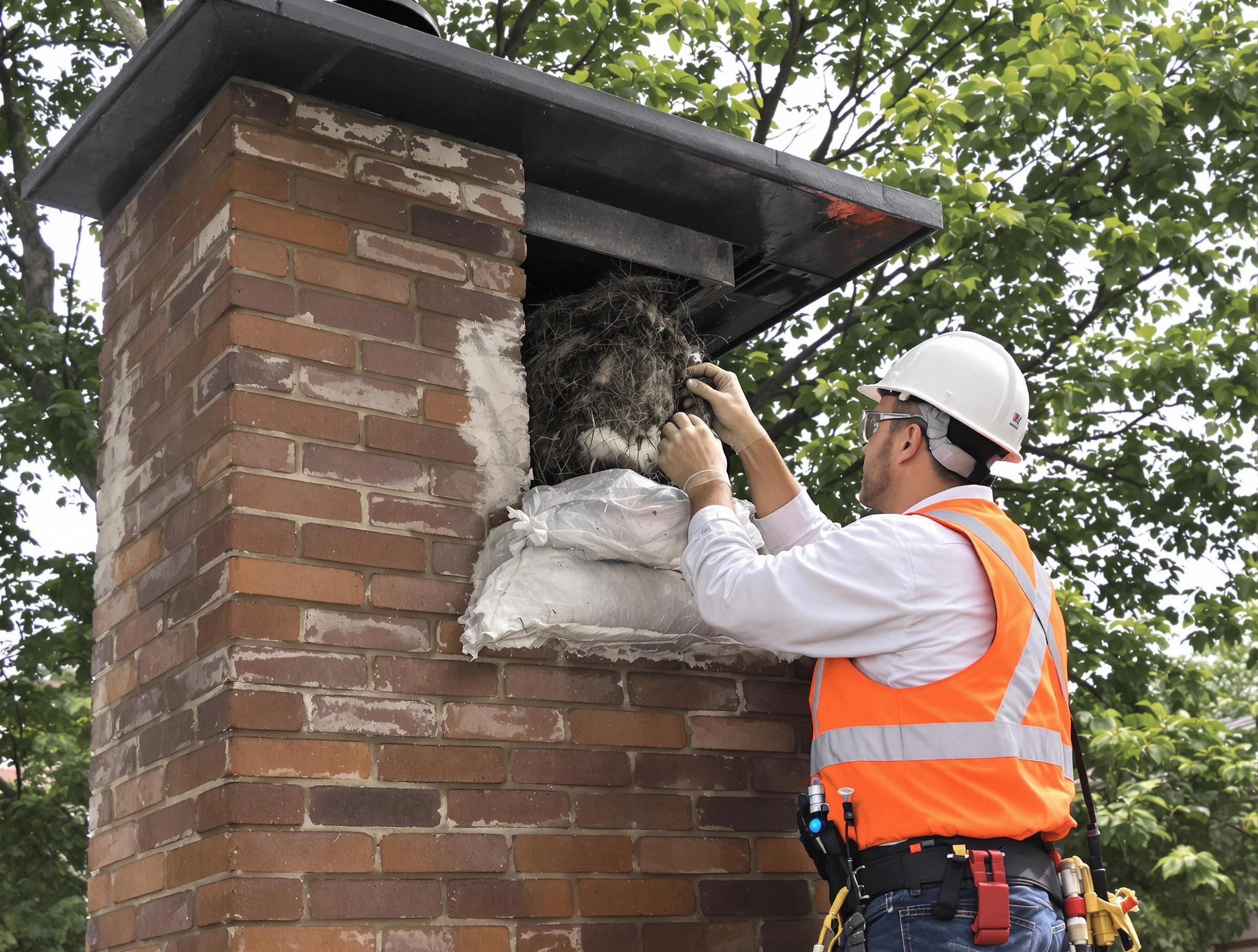 Humane removal of debris and animals by Carefree Chimney Sweep in Carefree, AZ