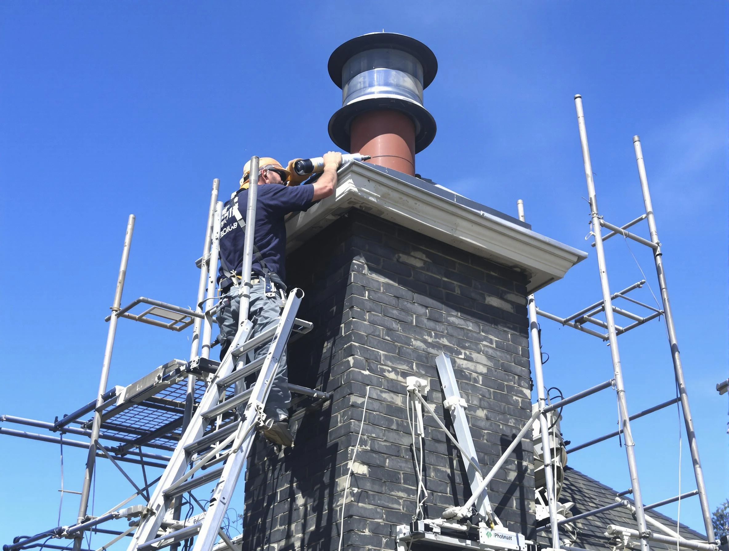 Sturdy chimney crown finished by Carefree Chimney Sweep in Carefree, AZ