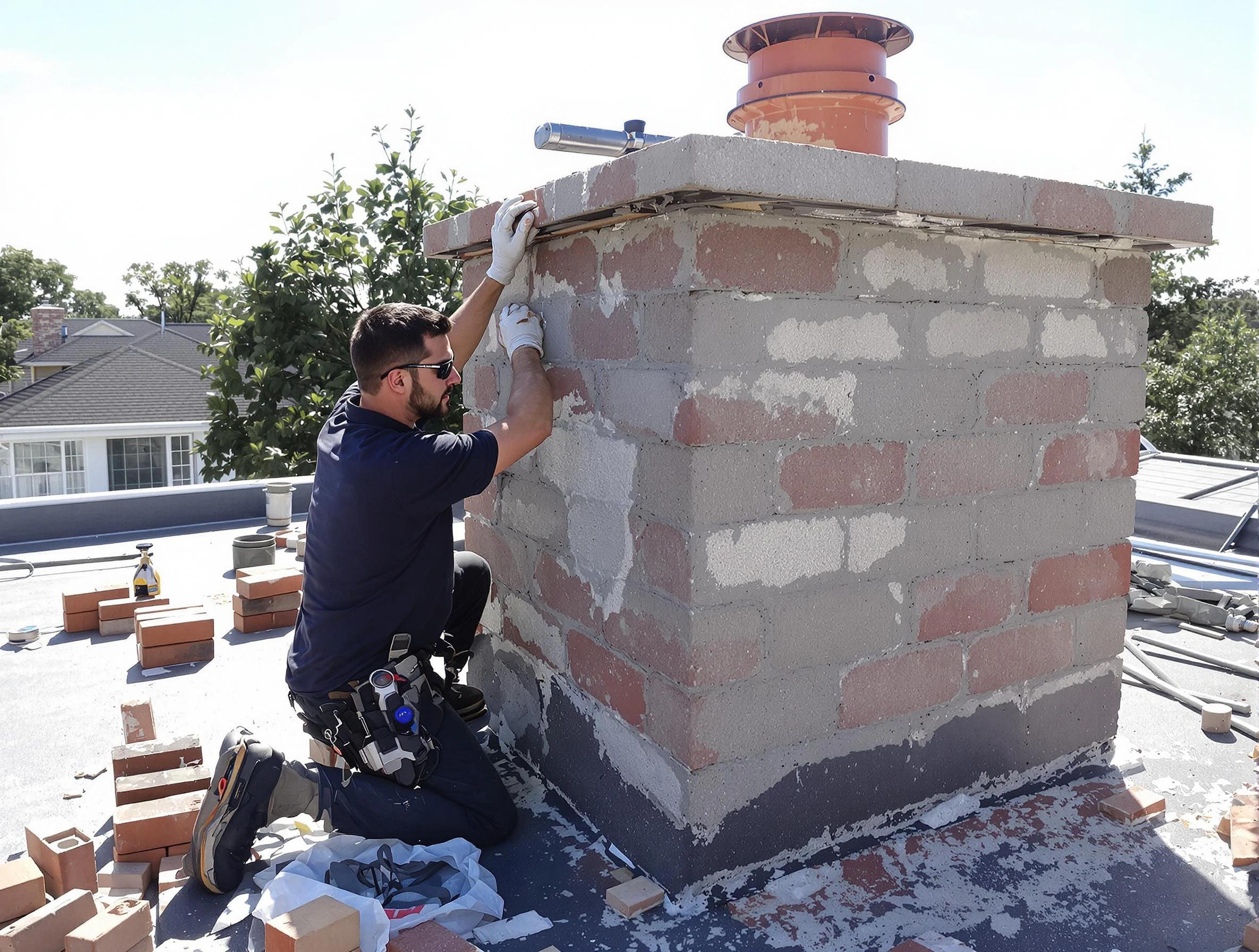 Advanced chimney repair process by Carefree Chimney Sweep in Carefree, AZ