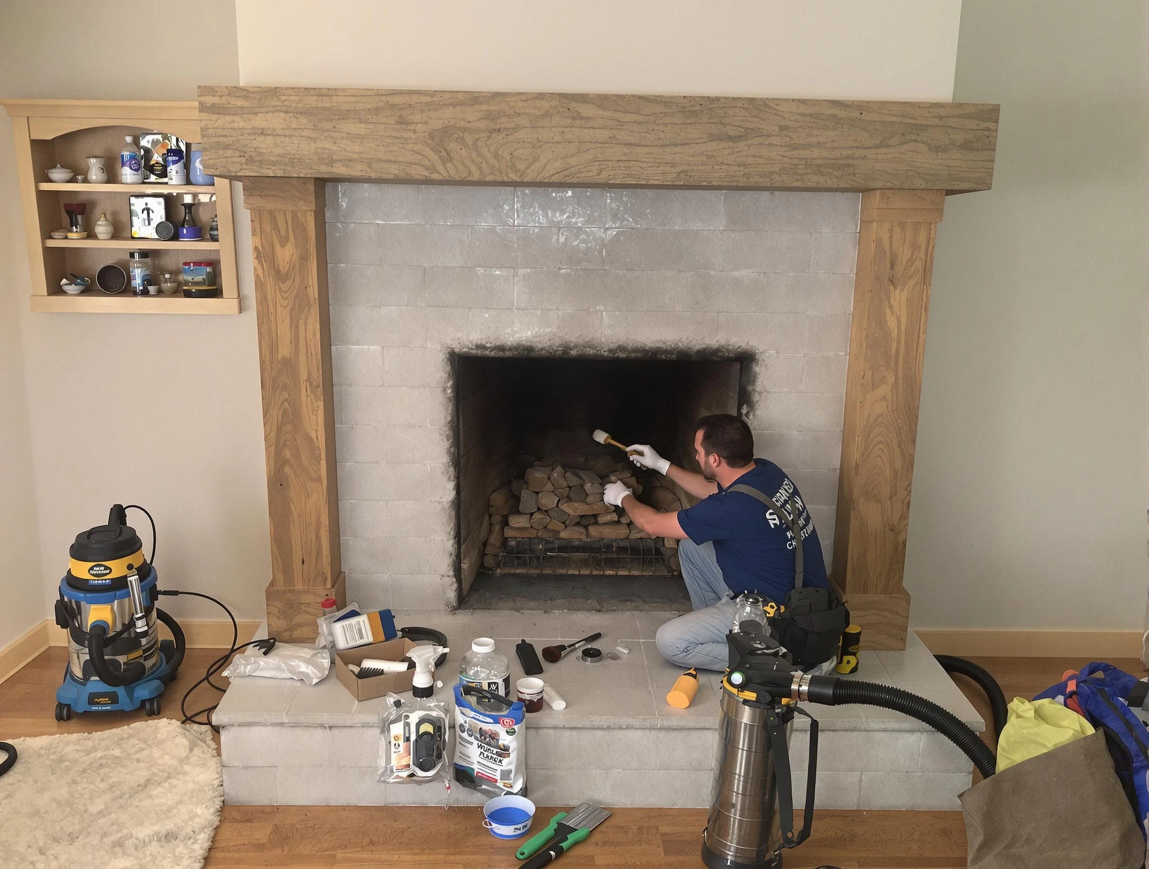 Detailed creosote removal process by Carefree Chimney Sweep in Carefree, AZ