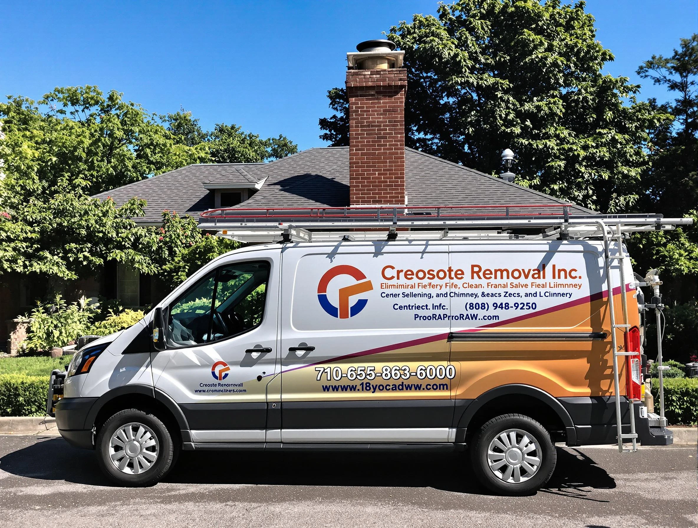 Carefree Chimney Sweep technician removing creosote safely in Carefree, AZ